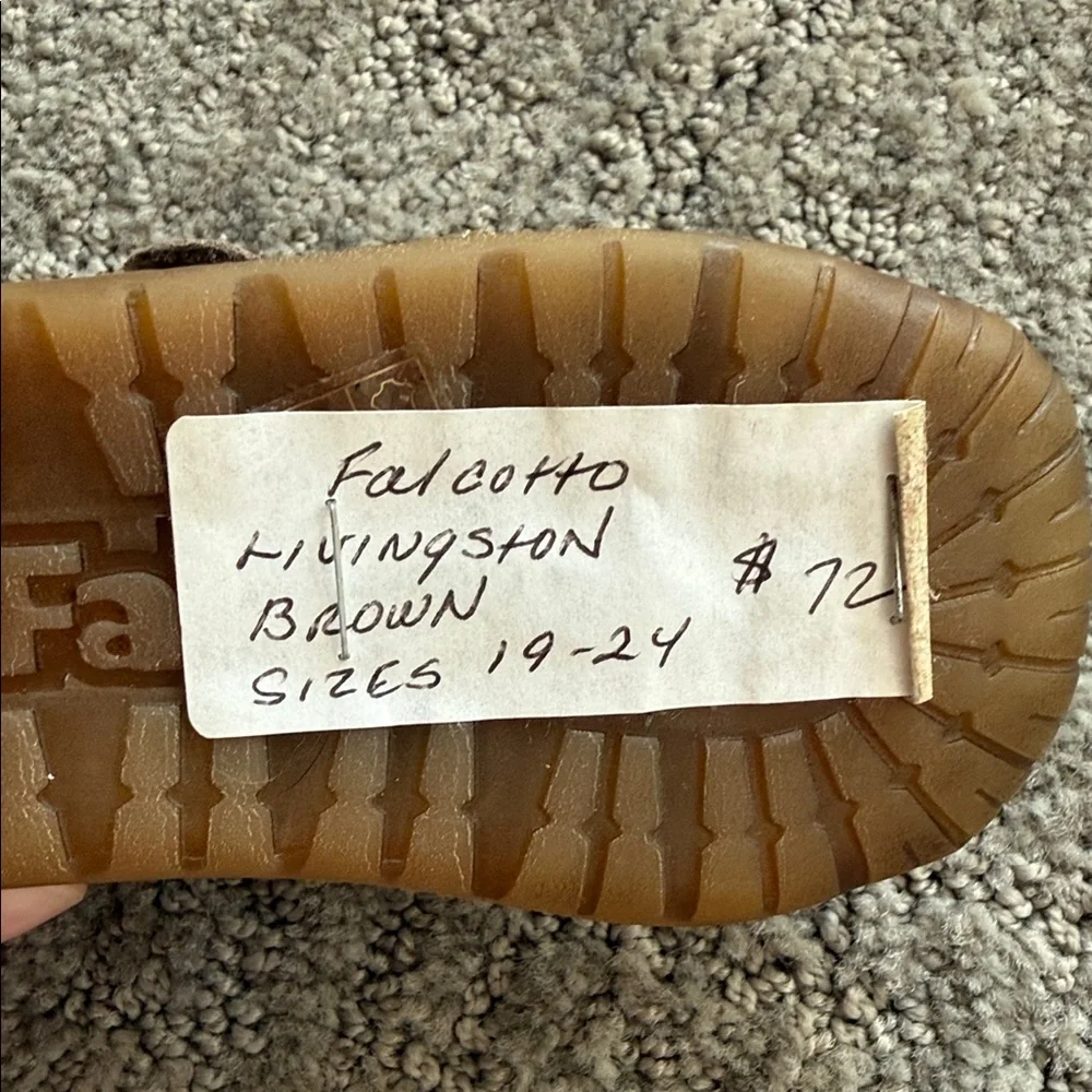 Falcotto Brown and Yellow Baby Shoes